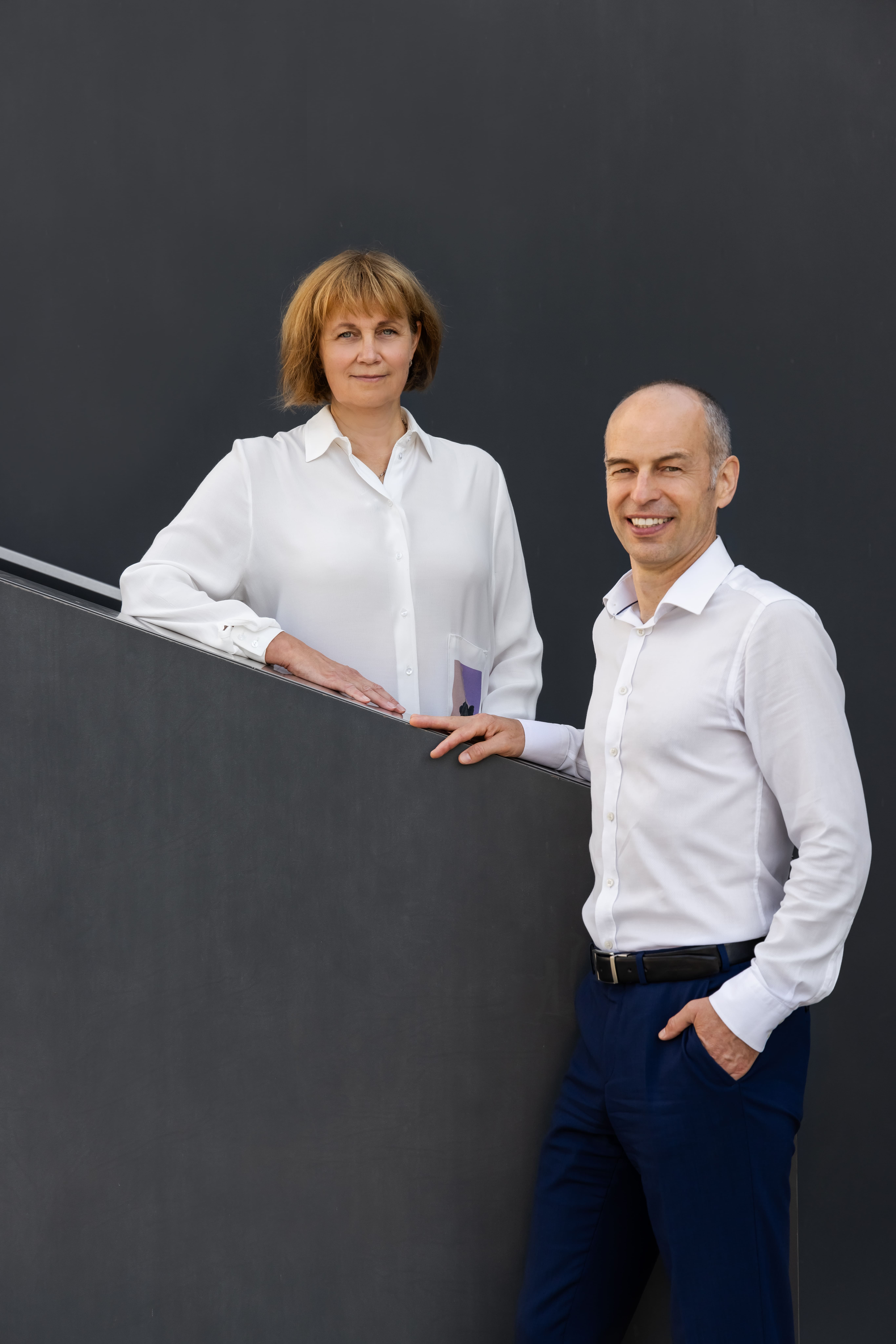 Zakladatelé firmy Kunz a partneři s.r.o. - vlevo Martina Vlachová, vpravo Antonín Kunz.
